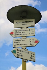 Turistické rozcestí Nad Lamberkem