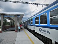 Trať IDS JMK S3 provozují  vlaky Českých drah