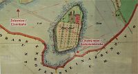Detailní historická mapka ostrova Portz Insel