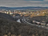 Výhled směrem k Bystrci a Brněnské přehradě
