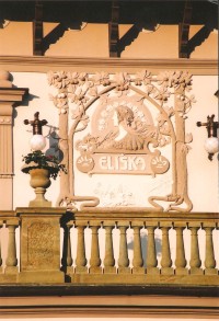 Vila Eliška - detail štukové výzdoby