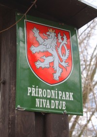 Informační tabule přírodního parku Přírodní park Niva Dyje