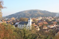 Černá Hora - pohled na městečko ze zámecké vyhlídky