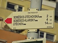 Turistické rozcestí Brno-Lesná