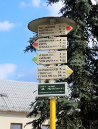 Turistické rozcestí Olešnice