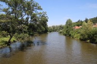 Řeka Svratka v Brně-Bystrci