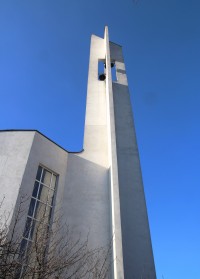 Detail věže kostela