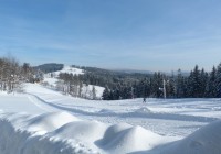 Pohled od sjezdovky Gruň