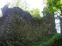 Zeď hradu Pajrek