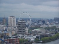 Pohled ze Zlatého ochozu na London Eye