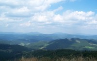 Pohled na hřeben Vsetínských vrchů
