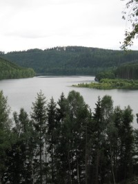 Pohleda na přehradu Kružberk