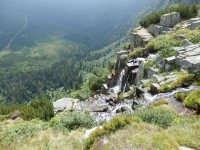 Pančavský vodopád - nejvyšší vodopád v České republice, s výškou 148 m
