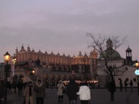 krakowský rynek a tržnici Sukiennice