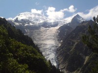 Mont Blanc(4807m) a Glacier du Taconnaz