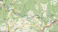 Trasa Jáchymov-Stráž nad Ohří (po modré), délka 15 km