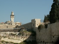 Hradby a tzv.Západní zeď - známá jako Zeď nářků