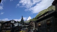 pohled na Matterhorn z Zermattu.
