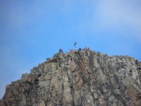 alpinisté na vrcholu Jagëhornu.