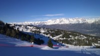 Lyžování na Monte Bondone.