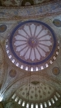 Výzdoba stropu Modré mešity.