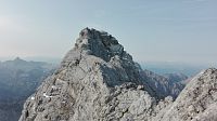 Pohled k druhému vrcholu - Mittelspitze.
