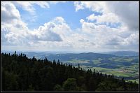 Horní Rakousy z Alpské vyhlídky u Schönebenu.
