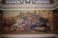 Obraz Achillese na schodišti zámku.