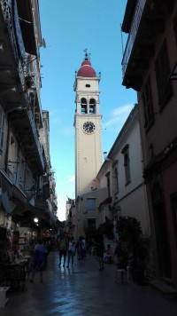 Kostel sv. Spyridona v Korfu.