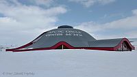 Severní polární kruh - Arctic Circle Centre.