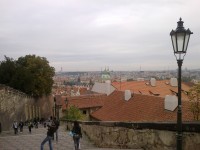 pohled z Pražského hradu.