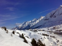 Lyžování na Passo Tonale.