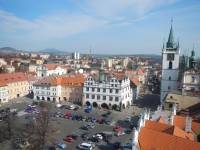 Výhled z věže Kalich v Litoměřicích.