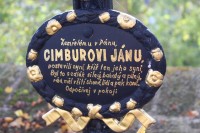 Putim, nápis na hrobě Jana Cimbury