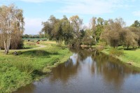Řeka Blanice u obce