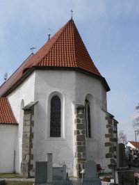 Velký Bor, presbytář kostela sv. Jana Křtitele