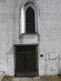 Velký Bor, vchod do kostela sv. Jana Křtitele
