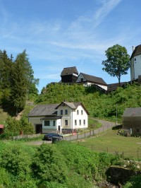Seeberg, pohled na hrad  z osady