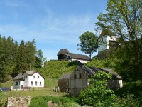 Seeberg, pohled na hrad z osady