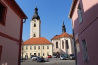 Dobřany, kostel sv. Mikuláše a zvonice