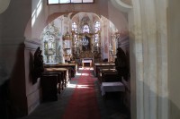 Dobřany, vnitřek kostela sv. Mikuláše