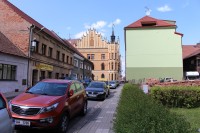 Nový Bydžov, radnice pohled od kostela