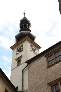 Náchod, zámecká věž s hodinami