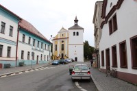 Dobruška, zvonice a kostel sv. Václava