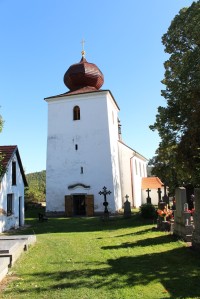 Kostel Narození Panny Marie v Kamýku nad Vltavou.
