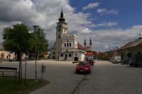 Podolínec, kostel a zvonice