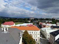 Chomutov, pohled z věže na město