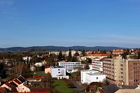 Pohled z věže hradu na Český les
