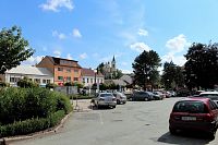 Letovice, pohled z náměstí na kostel sv. Prokopa