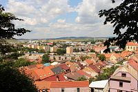 Boskovice, pohled od zámku na město